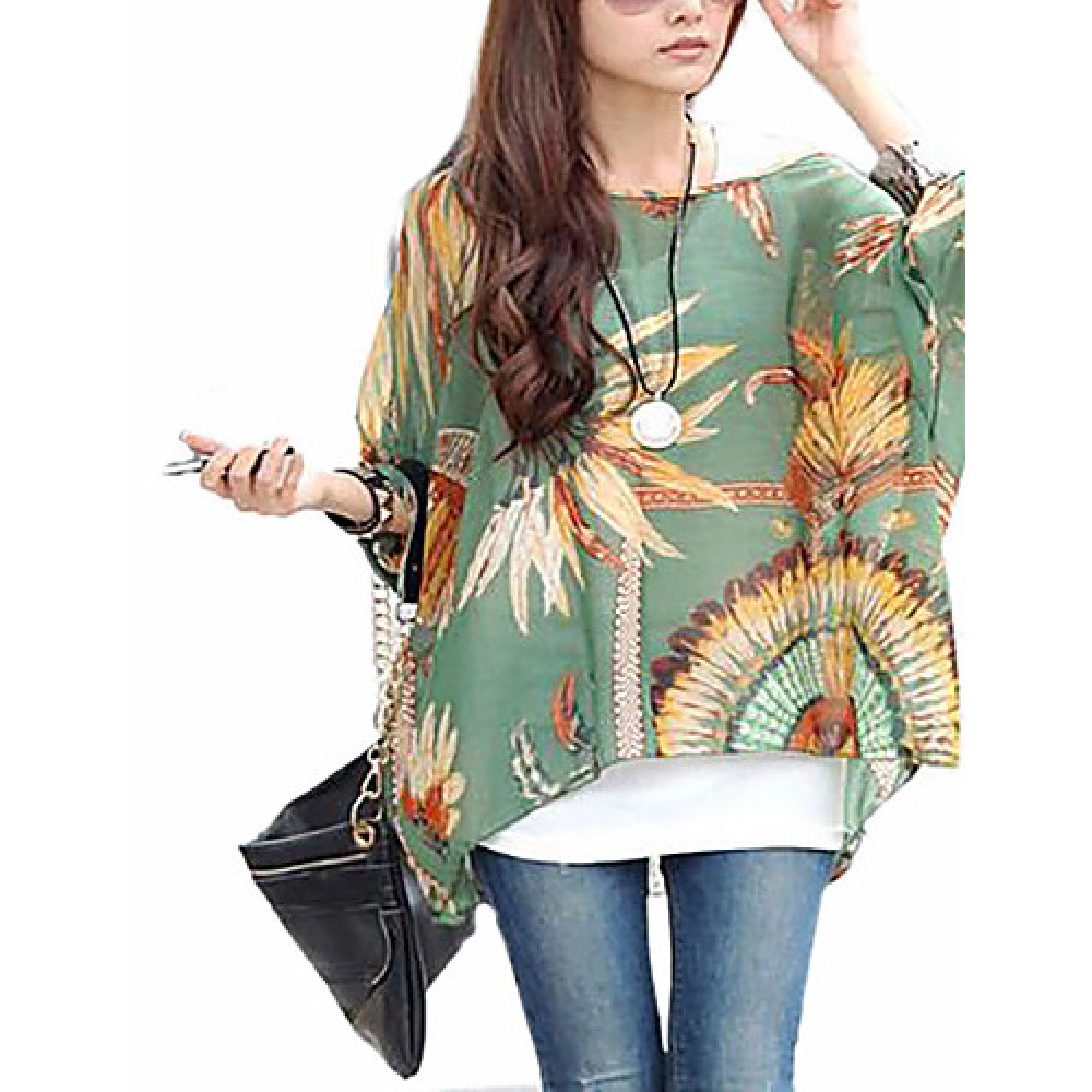 Women's Bohemian Print Blouse