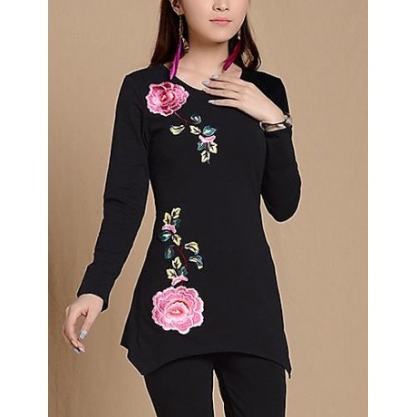 Women's Folk Style Long Sleeve Shirts